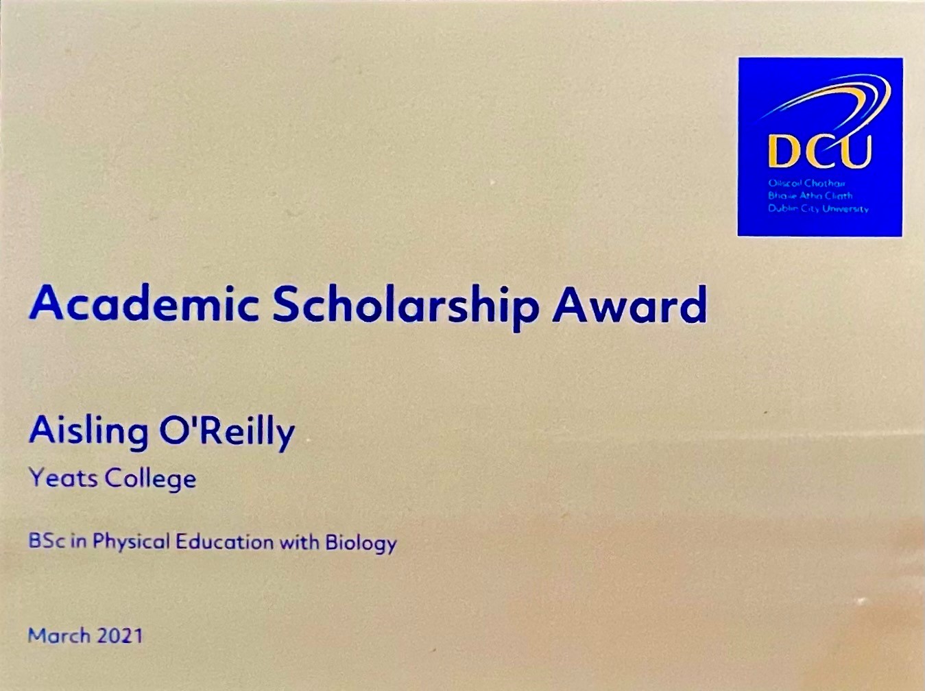 scholarship-award-yeats-college-galway-waterford